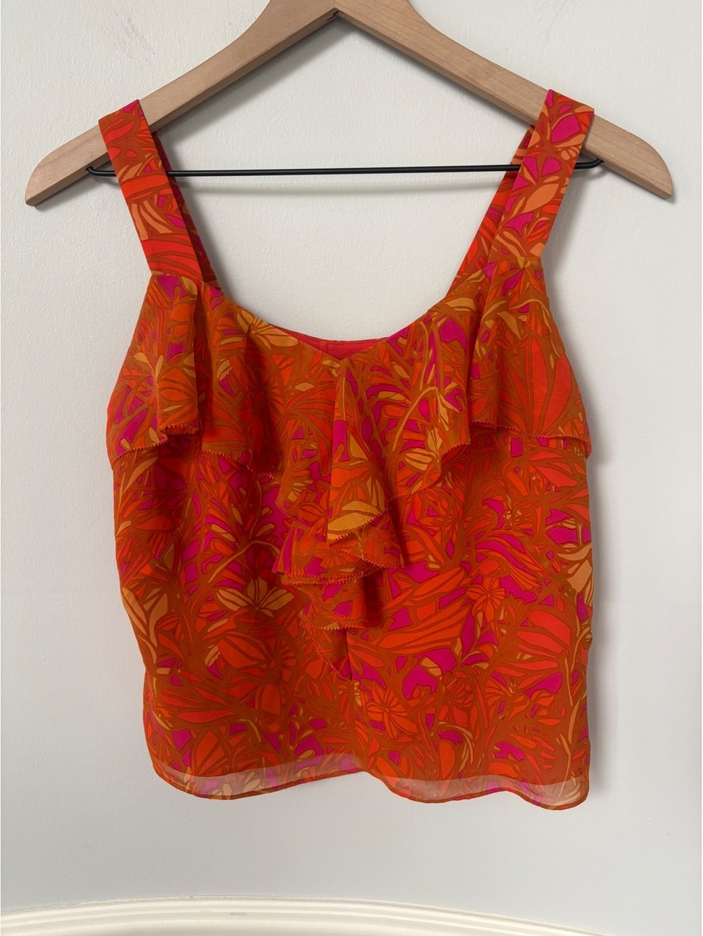 Etcetera 100% Silk Abstract Vibrant Tank Top (Size 0)  - Measures a Small